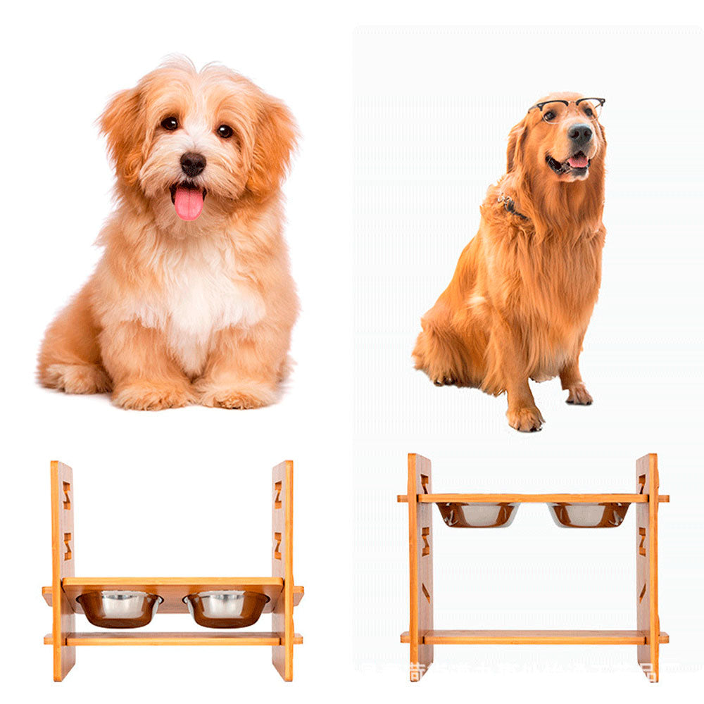Comedero Doble Elevado para Perros Medianos
